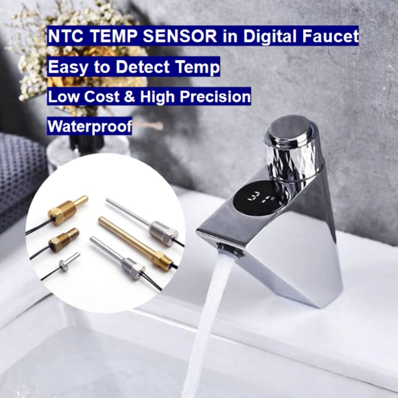 Sensor de temperatura del termistor NTC en el grifo digital Smart Home