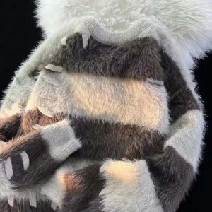 Versión coreana de otoño e invierno Coreano suelto Sweater sable rayado