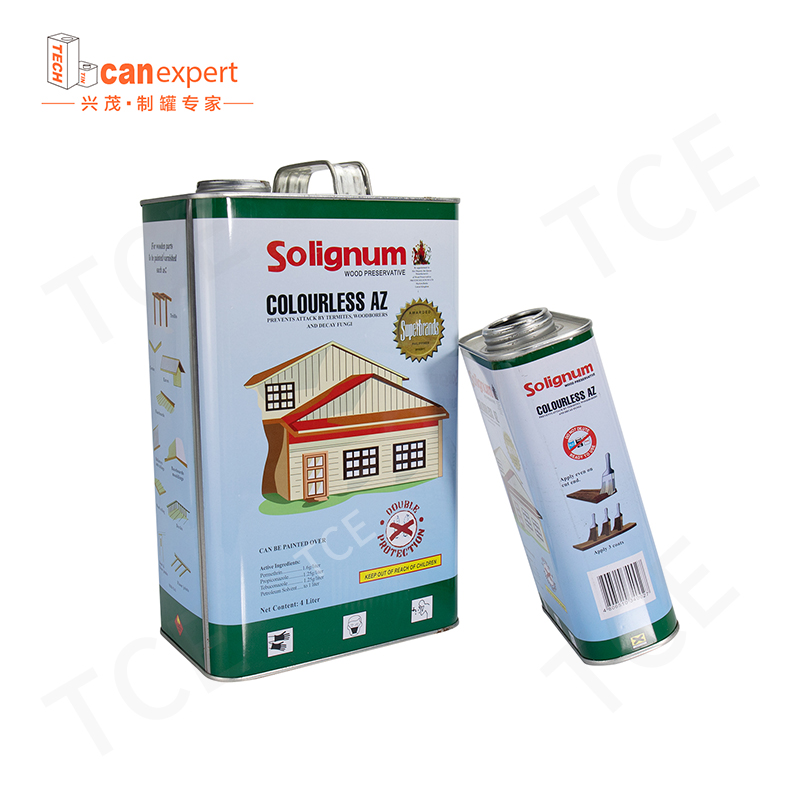 El contenedor de estaño de metal rectangular cuadrado puede para pegamento/engine Oil/machine Oil/solvent/Paint Embalaje