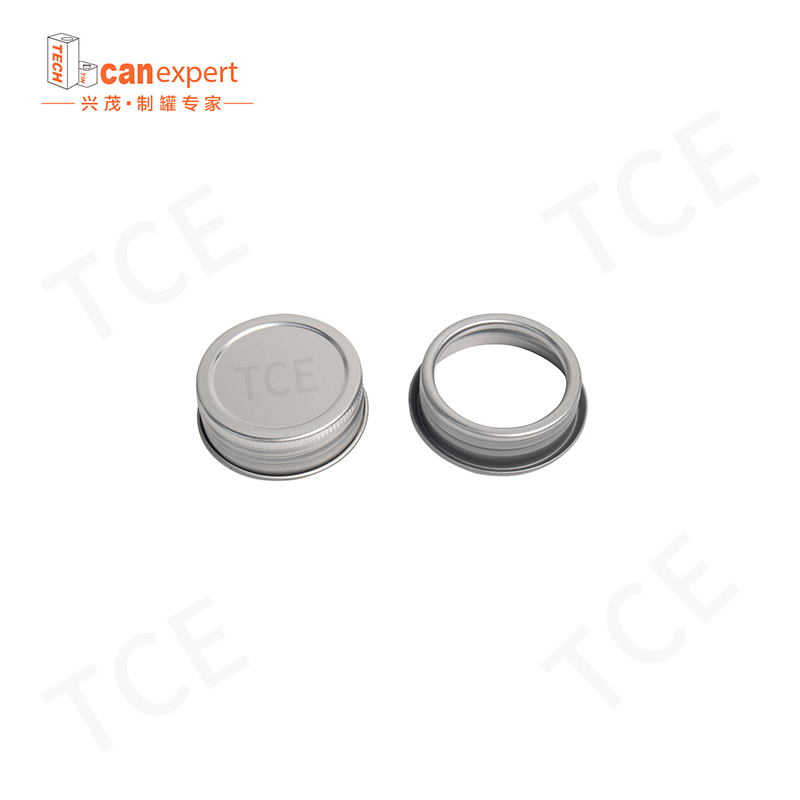 TCE- Factory Direct Metal puede tornillo de la boca 42 mm de diámetro 0.25 mm de espesor Tapa de tornillo
