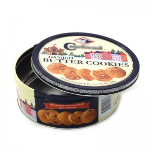 TCE- Producto de venta en caliente lata cilíndrica lata de alimentos galletas de metal de alta calidad puede