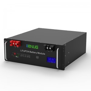 51.2V 100/150/200AH LIFEPO4 Sistema de almacenamiento de energía de batería de iones de litio en sistemas de energía solar con LCD