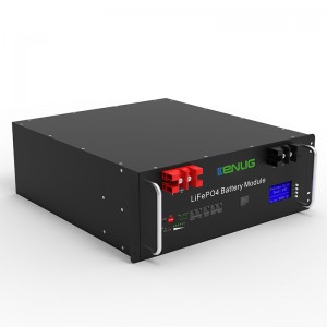 51.2V 100/150/200AH LIFEPO4 Sistema de almacenamiento de energía de batería de iones de litio en sistemas de energía solar con LCD