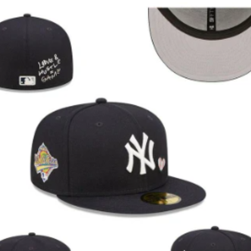 Stock al por mayor American Popular Patches Bordery Logotipo de 6 paneles Cap Hat Hats Custom Baseball Gorras Fited Hat End