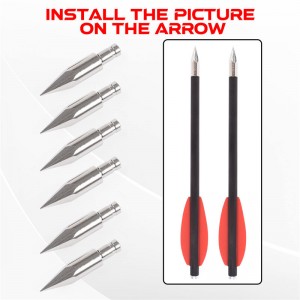 Elongarrow 151061 65 Grantadores de flecha para pernos de flecha ID4.2 mm