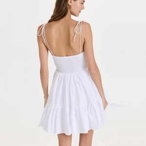 Tubo de corbata de moda europea y americana Tubo Top sexy Schippensers Vestido sin respaldo