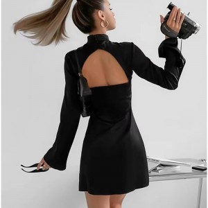 Nuevo estilo de collar delgado delgado manga larga abierta