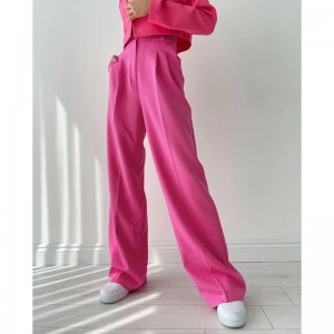 Europa y los Estados Unidos Summer Temperamento delgado suelto Pantalones de pierna ancha de la moda Pantalones casuales versátiles