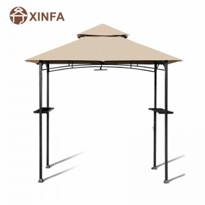 8 \\\\ \'x 5 \\\\\' 2niveles Top Grill Gazebo Patio Barbacoa de patio Barbacue refugio con marco de acero resistente