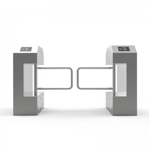 Puerta de oscilación anti-colisión biselada