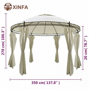 Marquee de boda Arch Top Jardin Pergolas Gazebo Aluminio Gazebo Cosopy Show Curs