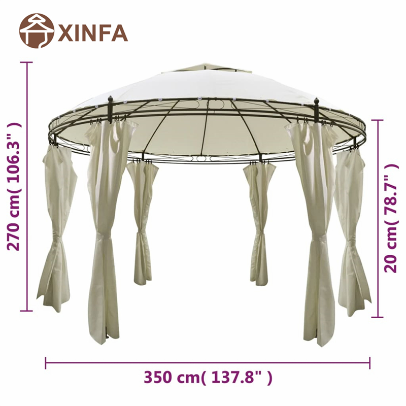 Marquee de boda Arch Top Jardin Pergolas Gazebo Aluminio Gazebo Cosopy Show Curs