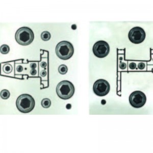 Molde de extrusión de perfil de plástico