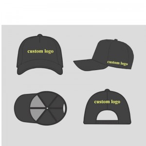 Fabricantes OEM Logotipo personalizado de alta calidad Small Moq Casual Casual 5 paneles Capas de béisbol Sombreros para marcas de ropa