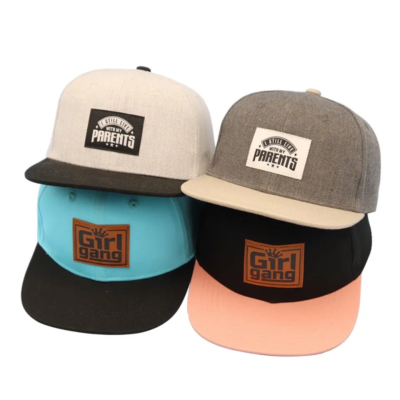 Fashion Boy Patch Patch Patch Patch Hip Hop Custom Hat Hats Custom Logotipo Snapback Hat Caps paraniños