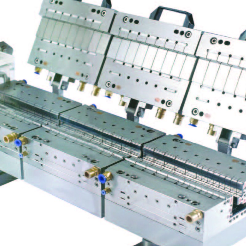 moho de extrusión con perfil de plástico