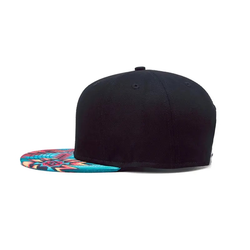 3D Printing Snap Back Flat Brim Hat Street Dance Hip Printing Flat Bill Hawaiian Hats Diseñe su propia tapa Snapback/hat