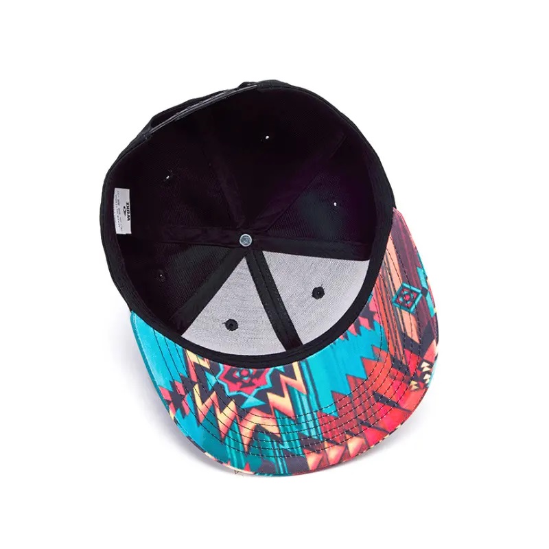 3D Printing Snap Back Flat Brim Hat Street Dance Hip Printing Flat Bill Hawaiian Hats Diseñe su propia tapa Snapback/hat