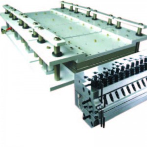 Molde de extrusión de plástico con puerta ancha