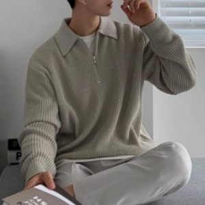 Jugua del jersey del jersey de los hombres del jersey del jersey suéter con cremallera de cuello de cuello de tortuga en espesor