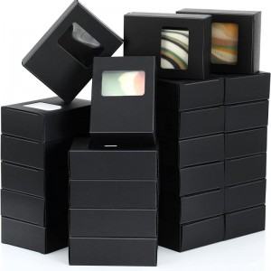 Caja de papel de ventana personalizada con material de PVC