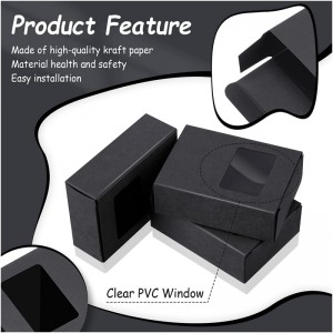 Caja de papel de ventana personalizada con material de PVC