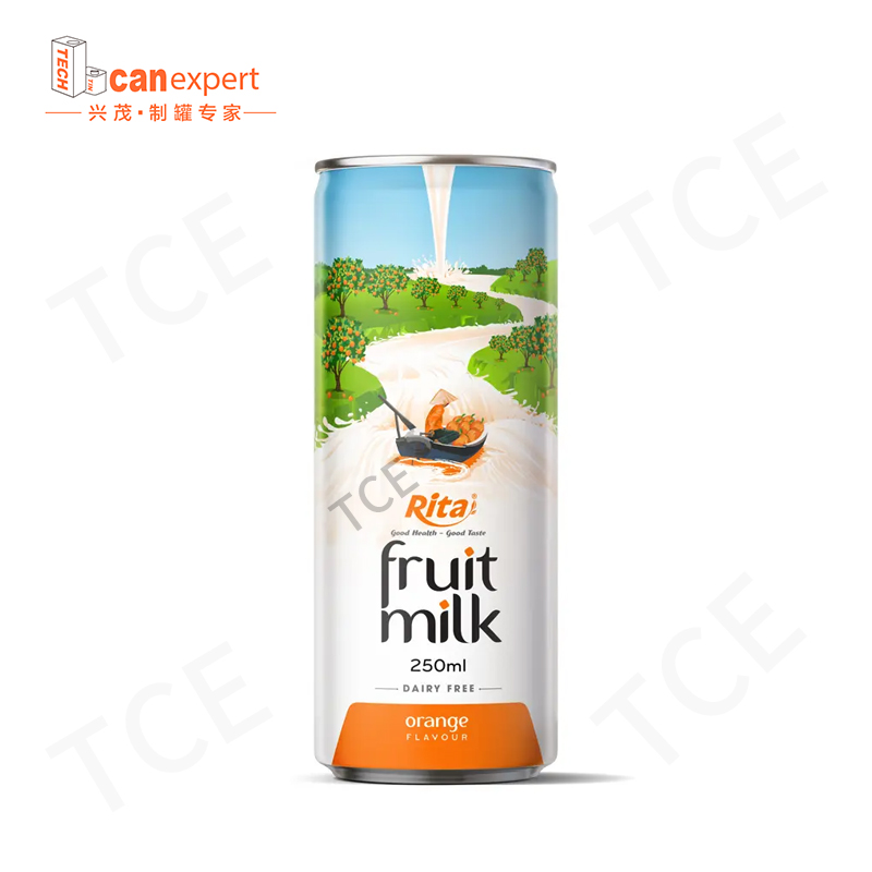 TCE NEW Design Bebada de leche lata de lata de lata de 0.25 mm de metal de sellado