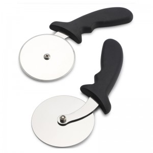 Spadora de pizza de pizza de pizza de acero de acero inoxidable útil con mango de plástico fácil de limpiar