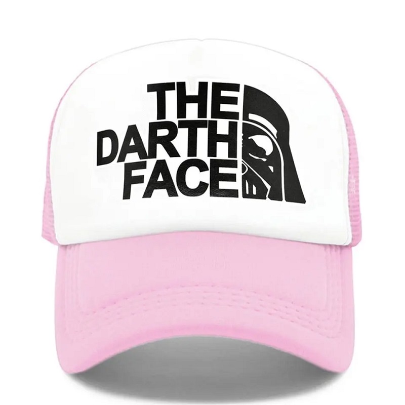 Darth Trucker Cap Cap Star Men Funny Face Hat Caps de béisbol Cool Summer Mesh Net Sombrero para hombres