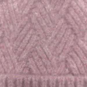 Cable de cable de mezcla de moda de invierno cálida sombrero de punto plano