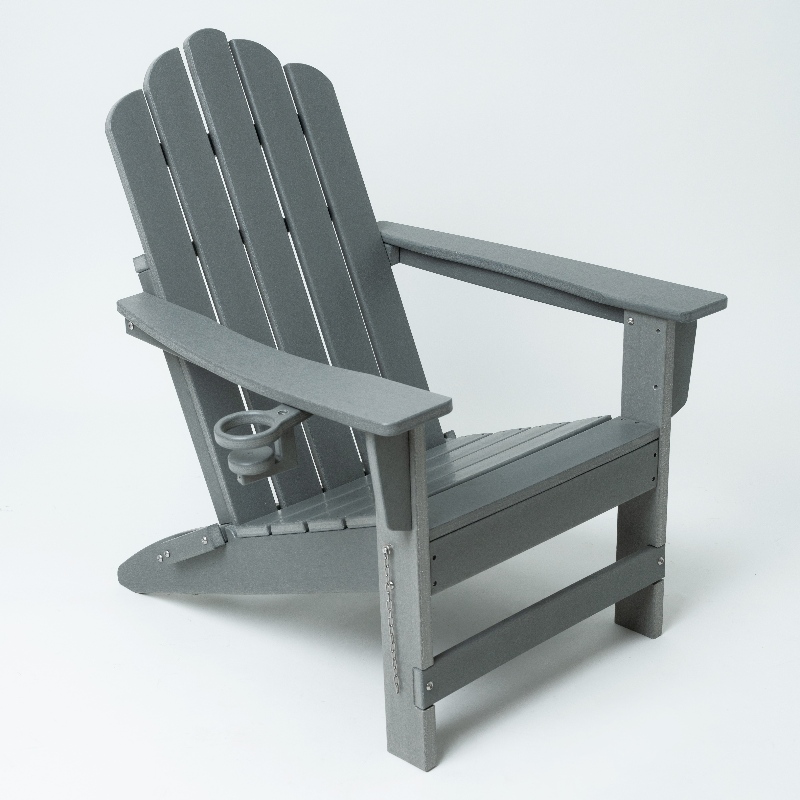 Muebles de exterior silla hdpe adirondack con gris