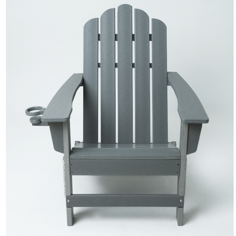 Muebles de exterior silla hdpe adirondack con gris