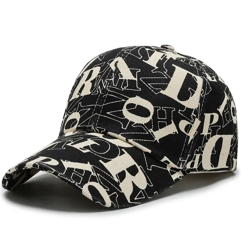 nueva letra sombreros de 6 panel snapback caps deportes béisbol algodón sombreros lisos para hombres para mujeres