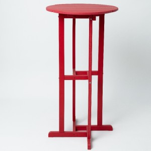 Mesa auxiliar redonda al aire libre