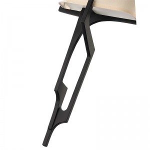 Hyatt Hotel hecho a mano apliques de pared de metal con acabado de bronce oscuro y medio de tela rectangular en el corredor típico del hotel