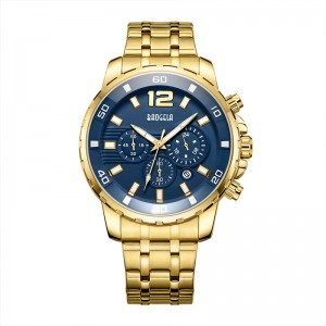 Baogela Quartz Men Gold Watch Top Brand Luxury Army Muñeco Muñeca Reloj Men Relogio Masculino Business Wristwatch 22700