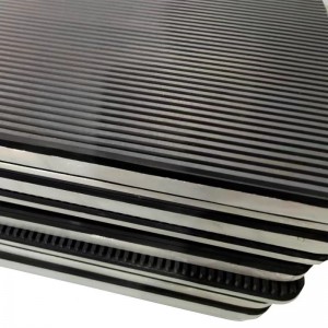 Placa de goma de sujeción de aleación de aluminionegro de aluminio para elevar