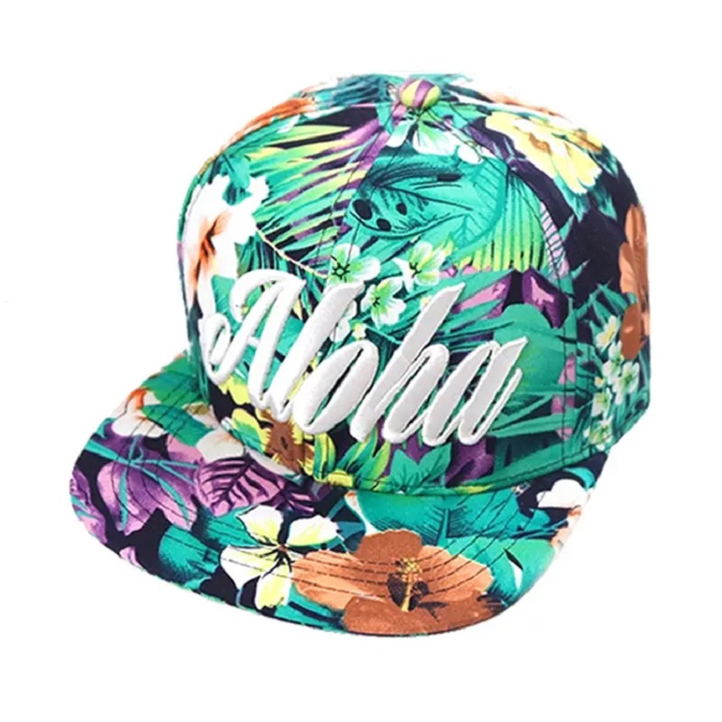 Sombrero floral Snapback de sublimación personalizada de alta calidad para hombres mujeres