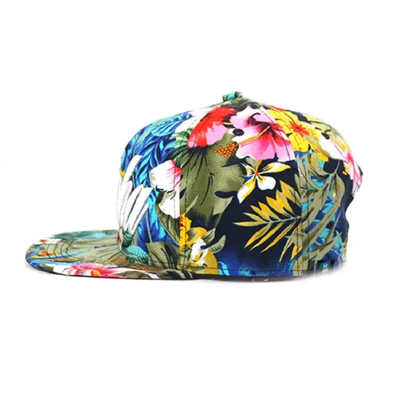 Sombrero floral Snapback de sublimación personalizada de alta calidad para hombres mujeres