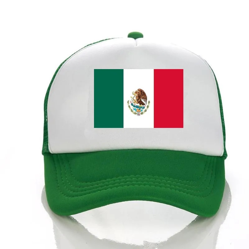 Capa de béisbol Bandera de la bandera de México Pad Dad Mujeres Hombres Snapback Fashion Hip Hop Viajes y ocio