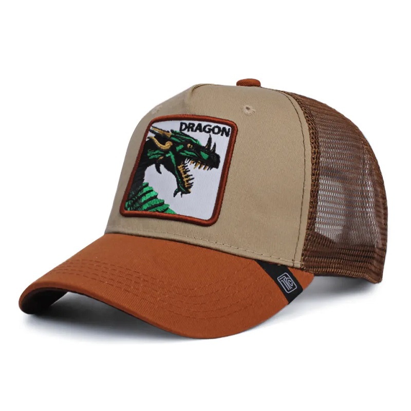 Hotsale Hotsale Animal Trucker Hats de unisex Hotsale Bordado 3D Bordado Capas de béisbol personalizadas