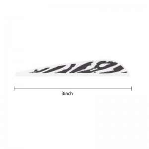 Elongarrow 3 pulgadas Vane de goma para flechas de bricolaje