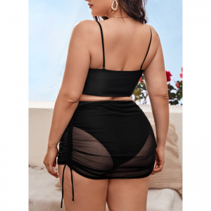 Tres piezas de la moda trajes de baño sin respaldo