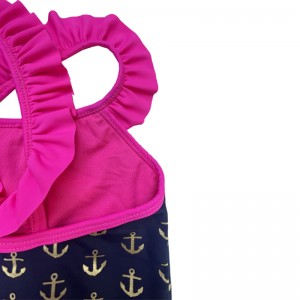 Volteo impreso de dos piezas trajes de baño paraniños