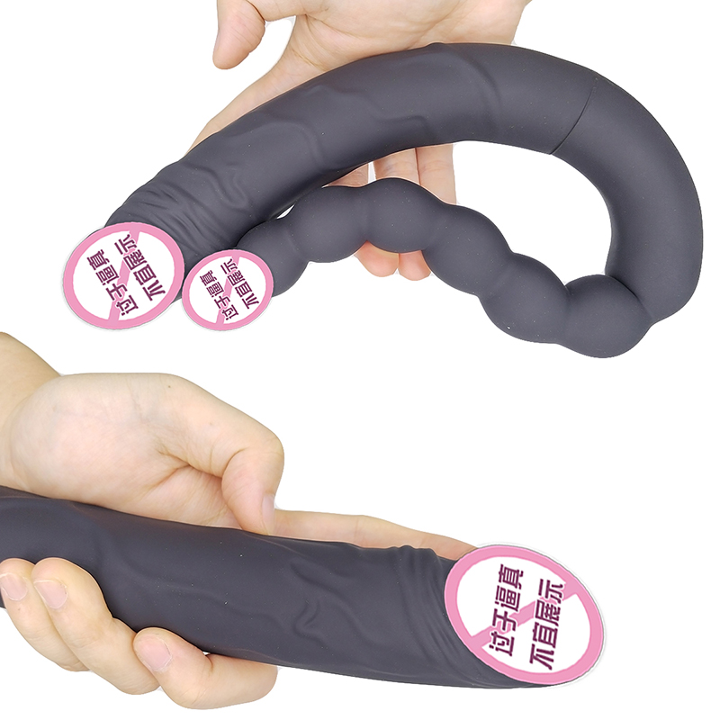 840 Price de fábrica Mujeres impermeables juguetes sexuales para adultos consolador de doble cabeza realista