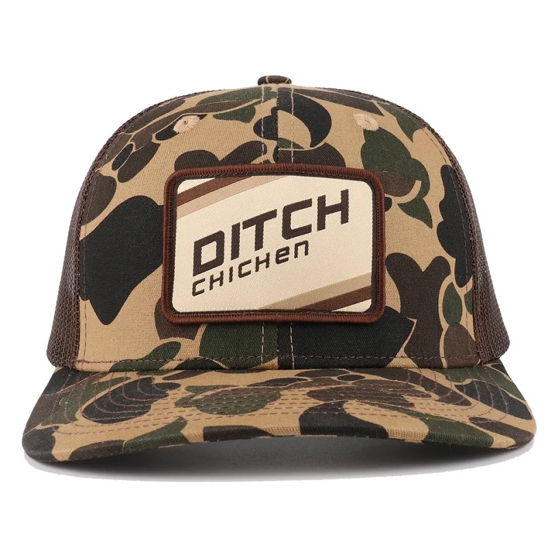 CAMO DE PATO CONSEJO CAMO Snapback Mesh Patch Logotipo 6 Panel Richardson 112 Campeón de camionero