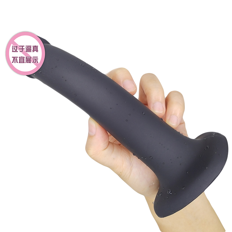 852 consolador realista consolador de silicona con taza de succión estimulación g-spot consolador juguetes sexuales para mujeres y pareja