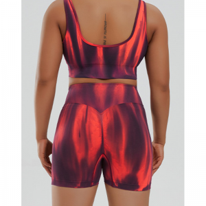 Juego de yoga sin costura de gradiente seco rápido