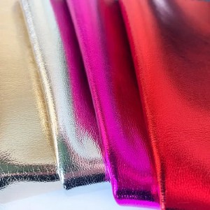 PU de cuero metálico