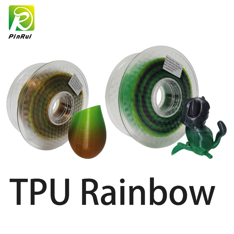 TPU Rainbow Filament 3D Filamento Soft Flexible1.75 mm FDM